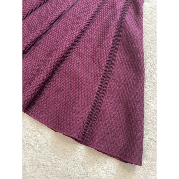 Dressbarn Sweater Knitted Dress Women Size PM Petite M Purple Geometric - Picture 2 of 11